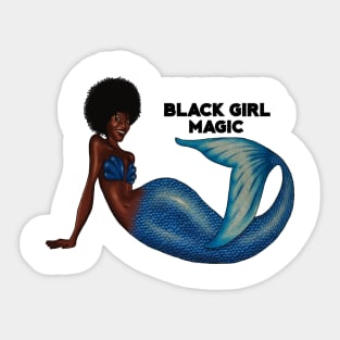 Afro Mermaid, African, Black Girl Magic Sticker